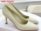 Dior Attract Pump White Supple Calfskin Replica