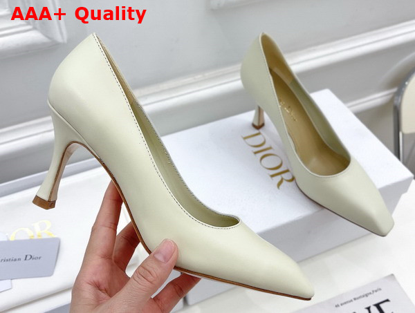 Dior Attract Pump White Supple Calfskin Replica