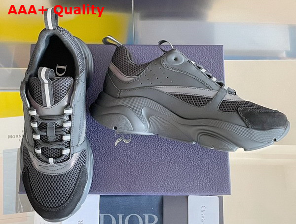 Dior B22 Sneaker Black Technical Mesh and Smooth Calfskin Replica