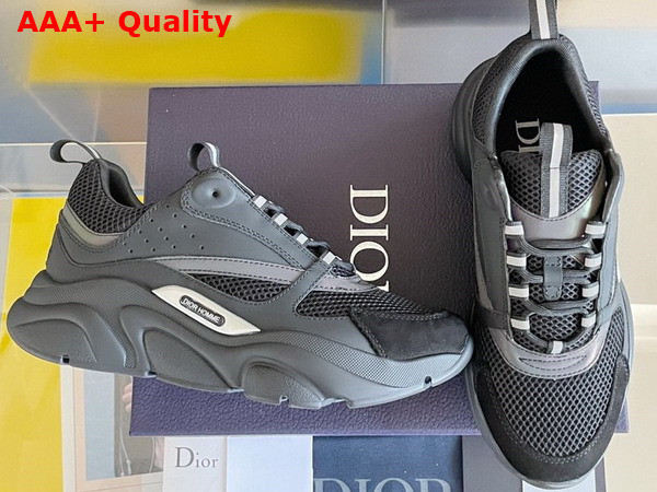 Dior B22 Sneaker Black Technical Mesh and Smooth Calfskin Replica