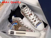 Dior B23 High Top Dior Oblique Dior and Sorayama Sneaker in Beige Replica