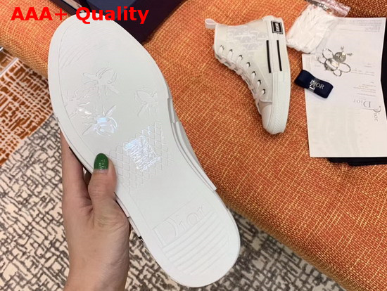 Dior B23 High Top Dior Oblique Sneaker in White Replica
