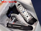 Dior B23 High Top Dior and Sorayama Snaker in Black Replica
