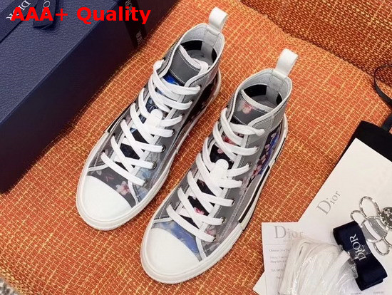 Dior B23 High Top Dior and Sorayama Snaker in Blue Replica