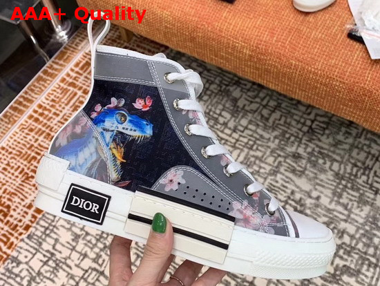 Dior B23 High Top Dior and Sorayama Snaker in Blue Replica