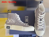 Dior B23 High Top Sneaker Beige Canvas with Asterodior Signature Replica