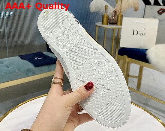 Dior B23 Slip On Sneaker Black and White Dior Oblique Canvas Replica