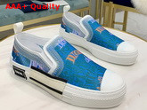 Dior B23 Slip On Sneaker Blue Dior and Shawn Jacquard Mesh Replica