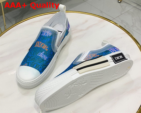 Dior B23 Slip On Sneaker Blue Dior and Shawn Jacquard Mesh Replica