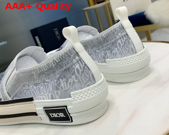 Dior B23 Slip On Sneaker Gray Dior and Shawn Jacquard Mesh Replica