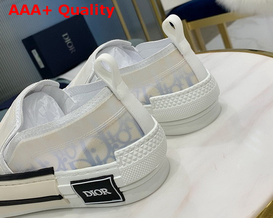 Dior B23 Slip On Sneaker Light Blue and White Dior Oblique Canvas Replica