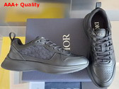 Dior B25 Runner Sneaker Black Smooth Calfskin and Dior Oblique Jacquard Replica