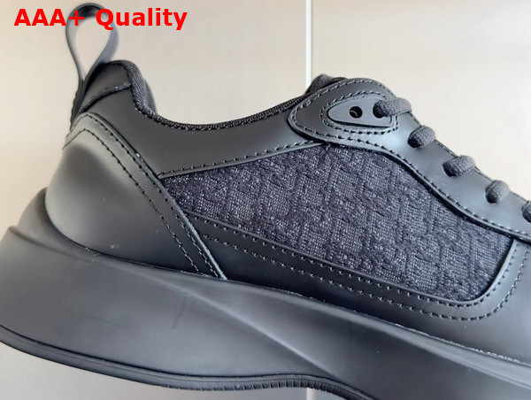 Dior B25 Runner Sneaker Black Smooth Calfskin and Dior Oblique Jacquard Replica