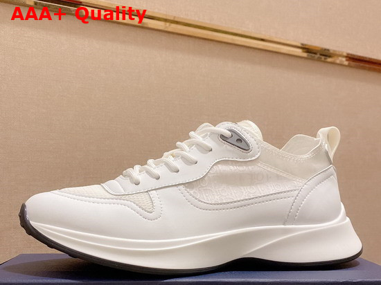 Dior B25 Runner Sneaker White Smooth Calfskin Dior Oblique Canvas and Technical Mesh Replica