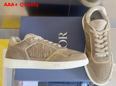 Dior B27 Uptown Low Top Sneaker Khaki Suede and Khaki Dior Gravity Suede Replica