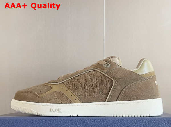Dior B27 Uptown Low Top Sneaker Khaki Suede and Khaki Dior Gravity Suede Replica