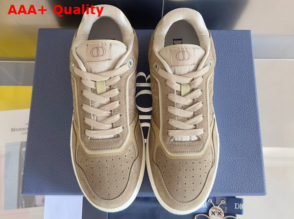 Dior B27 Uptown Low Top Sneaker Khaki Suede and Khaki Dior Gravity Suede Replica