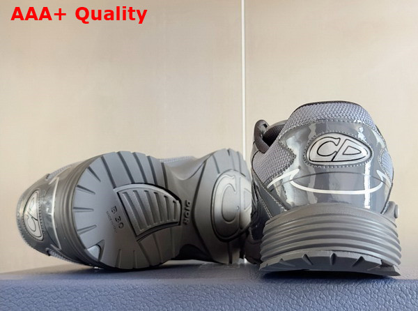 Dior B30 Countdown Sneaker in Light Gray Technical Mesh and Gray Brilliant Finish Technical Fabric Replica