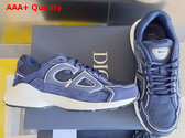 Dior B30 Countdown Sneaker in Navy Blue Suede Replica