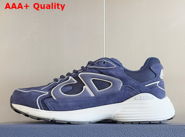 Dior B30 Countdown Sneaker in Navy Blue Suede Replica