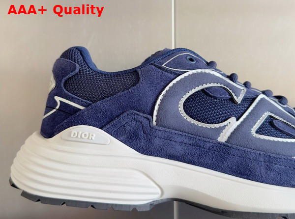 Dior B30 Countdown Sneaker in Navy Blue Suede Replica