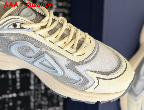 Dior B30 Countdown Tech Sneaker Beige Semi Transparent N3O Nylon Beige and Brown Technical Fabric and Gray Rubber Replica