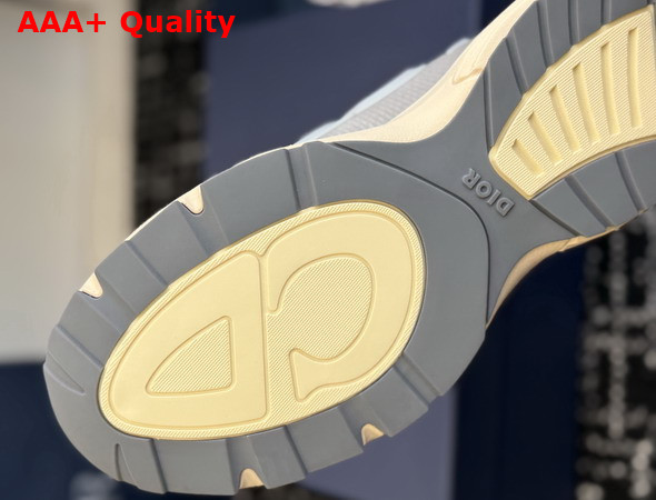 Dior B30 Countdown Tech Sneaker Beige Semi Transparent N3O Nylon Beige and Brown Technical Fabric and Gray Rubber Replica