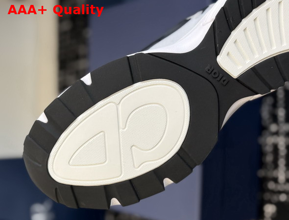 Dior B30 Countdown Tech Sneaker White Semi Transparent N3O Nylon White and Gray Technical Fabric and Navy Blue Rubber Replica