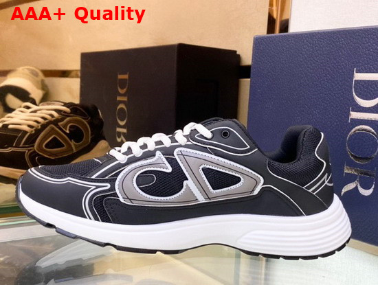 Dior B30 Sneaker Black Mesh and Technical Fabric Replica