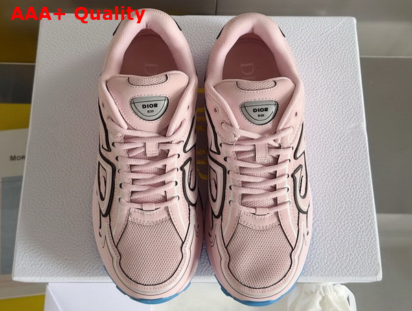 Dior B30 Sneaker Pale Pink Mesh and Technical Fabric Replica