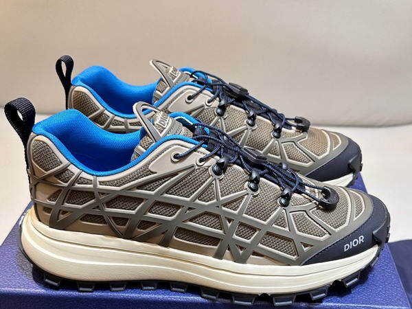 Dior B31 Runner Sneaker Brown Technical Mesh and Khaki Rubber with Warped Cannage Motif Replica