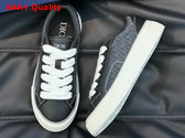 Dior B33 Sneaker Black Smooth Calfskin and Dior Oblique Jacquard Replica
