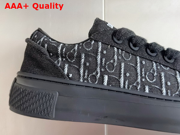 Dior B33 Sneaker in Black Dior Oblique Denim Replica