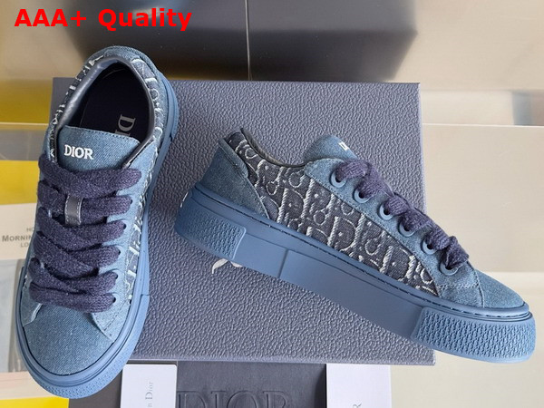 Dior B33 Sneaker in Blue Dior Oblique Denim Replica