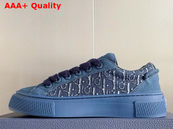 Dior B33 Sneaker in Blue Dior Oblique Denim Replica