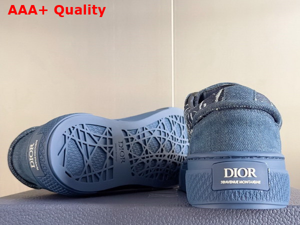 Dior B33 Sneaker in Blue Dior Oblique Denim Replica