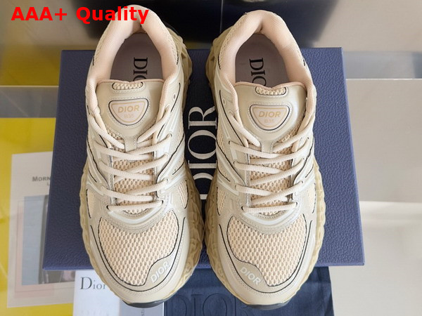 Dior B35 NXXT Sneaker in Beige Technical Fabric and Gray Technical Mesh Replica