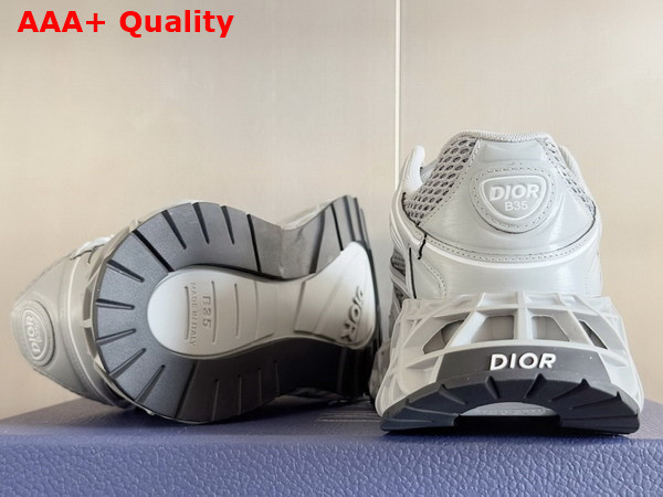 Dior B35 NXXT Sneaker in Gray Technical Fabric and Gray Technical Mesh Replica