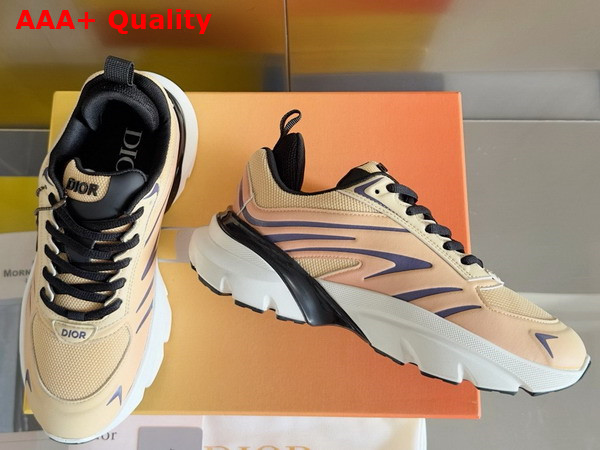 Dior B44 Blade Sneaker in Gradient Yellow Technical Mesh and Gradient Yellow Technical Fabric Replica