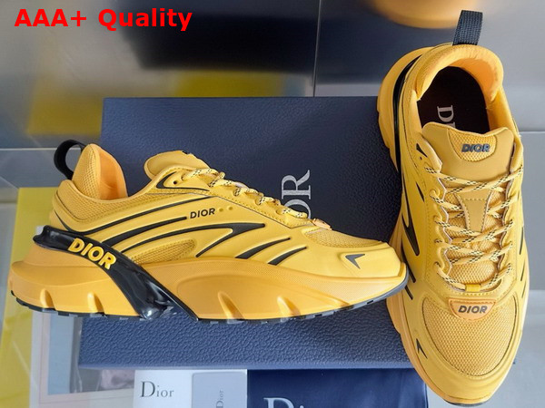 Dior B44 Blade Sneaker in Yellow Technical Mesh and Yellow Technical Fabric Replica
