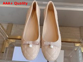 Dior Ballet Flat in Nude Quilted Cannage Calfskin Replica