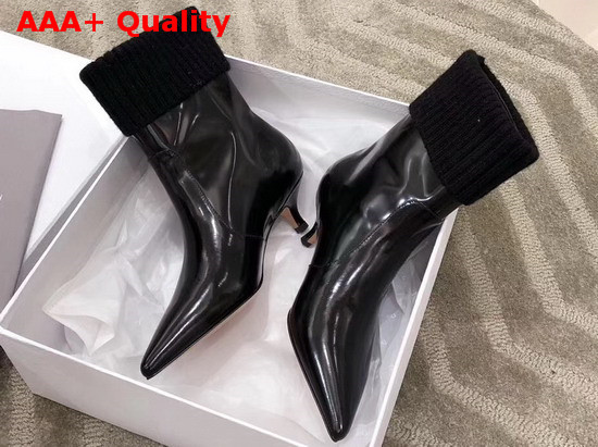 Dior Beat Low Boot in Black Brushed Calfskin Replica
