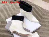 Dior Beat Low Boot in White Patent Calfskin Replica