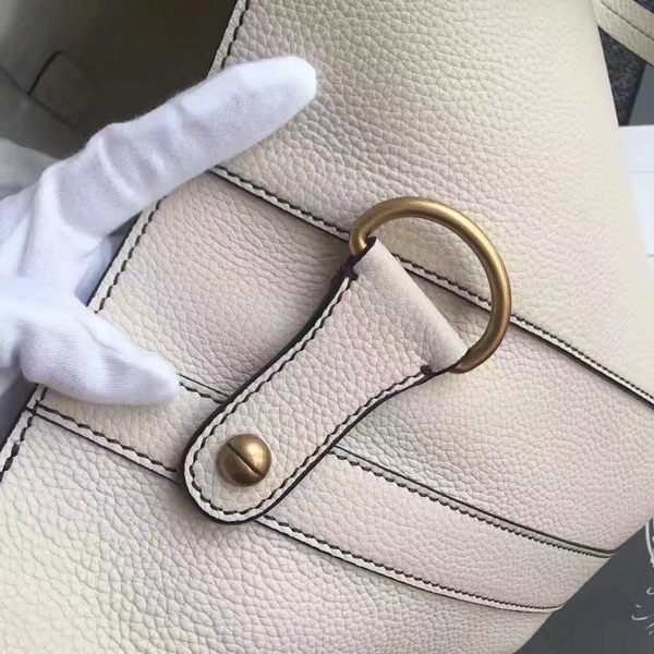 Dior Bee Shopper in Off White Grained Calfskin For Sale