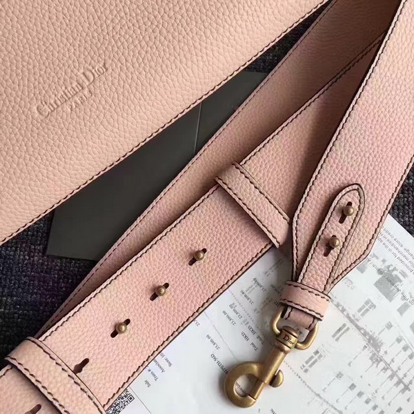 Dior Bee Shopping Bag in Pink Grained Calfskin For Sale