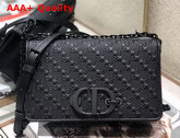 Dior Black 30 Montaigne Braided Lambskin Flap Chain Bag Replica