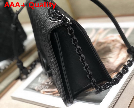 Dior Black 30 Montaigne Braided Lambskin Flap Chain Bag Replica