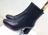 Dior Black Calfskin Leather Ankle Boot For Sale