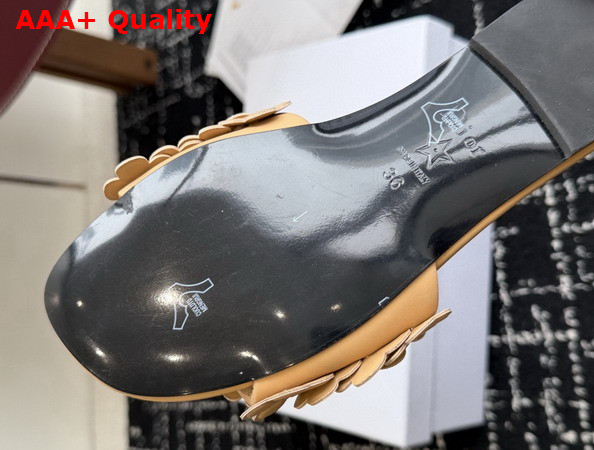 Dior Bloom Slide in Beige Dior Clover Embroidered Lambskin Replica