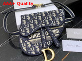 Dior Blue Saddle Dior Oblique Pouch Belt Replica